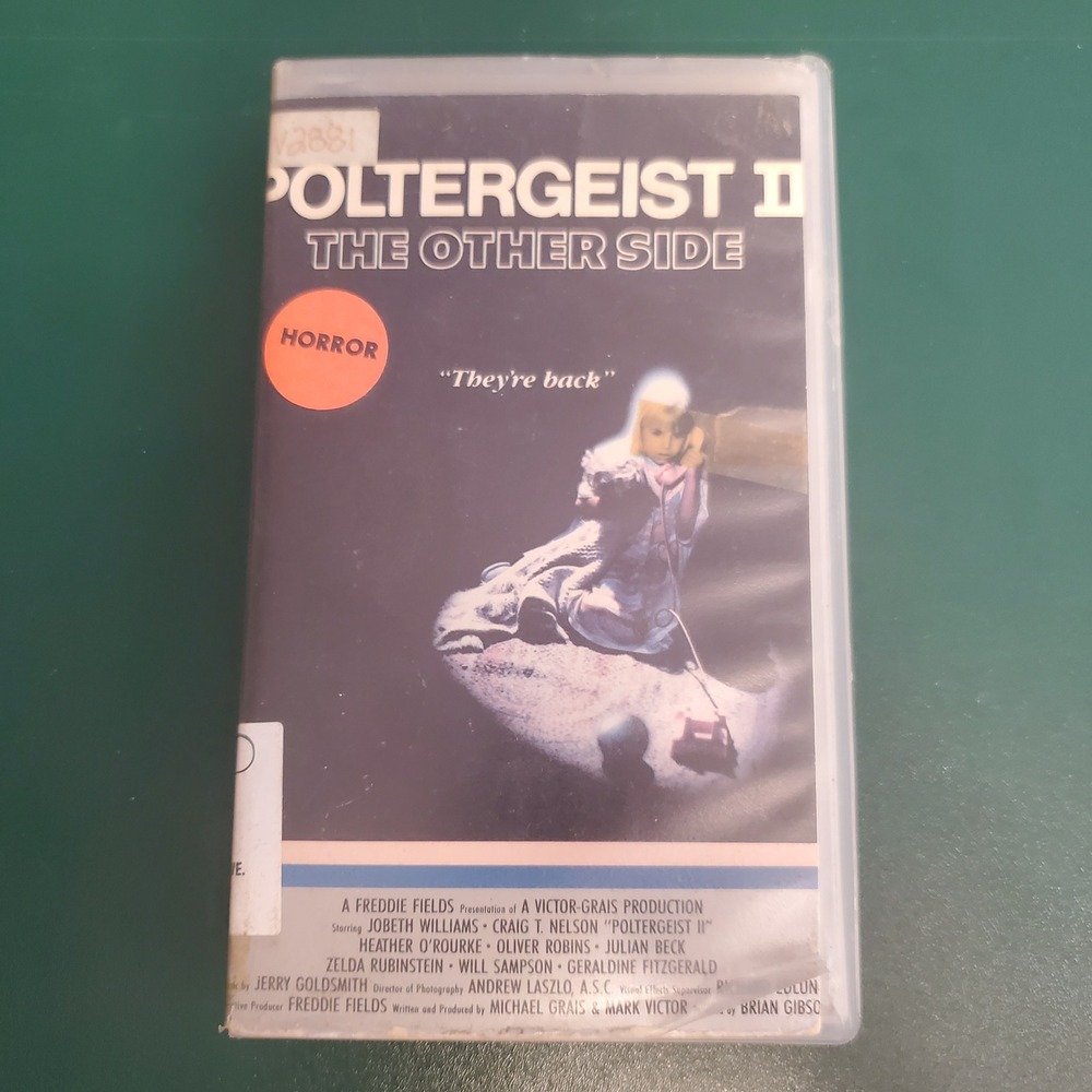 Poltergeist II The Other Side VHS 1986 MGM/UA Horror Movie JoBeth Williams PG-13